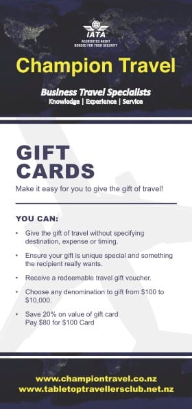 Champion Travel Gift Cards